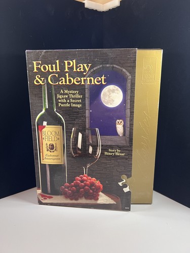 Foul Play & Cabernet – 1000-Piece Mystery Puzzle – BePuzzled Classics – Sealed