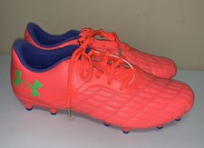 New Under Armour Magnetico Select 3 FG Soccer Cleats Mens Size 12 Red Orange