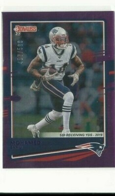 2020 Donruss MOHAMED SANU Season Stat Line Purple Parallel SP 457/500