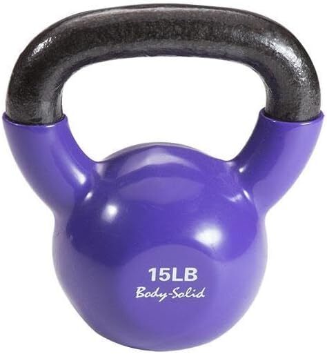 Kettlebells recubiertos de vinilo sólido corporal con asas de agarre para hervidor, Kettlebell perfecto
