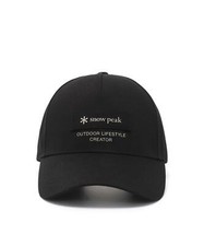 Genuine Snow Peak Apparel Cland Baseball Cap Black