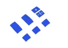 Lock Button Sticker Blue Aluminum For Toyota Corolla 2020-2023 Glass Window Lift