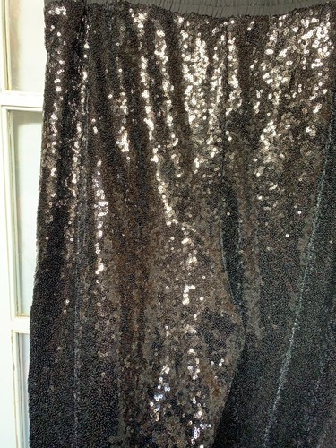 ELOQUII Elements Women's Black Sequin Dress Party Pants Size 14 - Picture 6 of 8