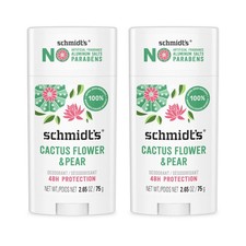 Aluminum-Free Vegan Deodorant Cactus Flower  Pear 24-Hour Protection 2.65 oz
