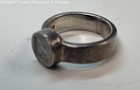 925 Sterling silver Zebra Print Shell Inlay Ring 5.4g — photo 3