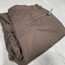 Columbia Titanium Convertible Pants Womens XL Brown Packable Cargo Stretch Waist