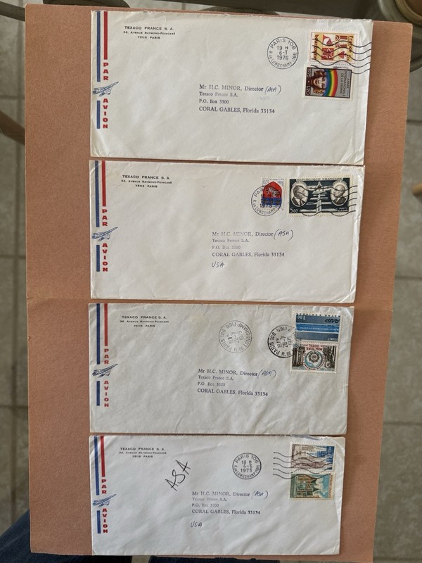 4 - 1975 / 1976 France Covers to Florida 