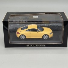 Minichamps 1:43 Audi TT Coupe 1998 Light Yellow Boxed Model Car 430017220
