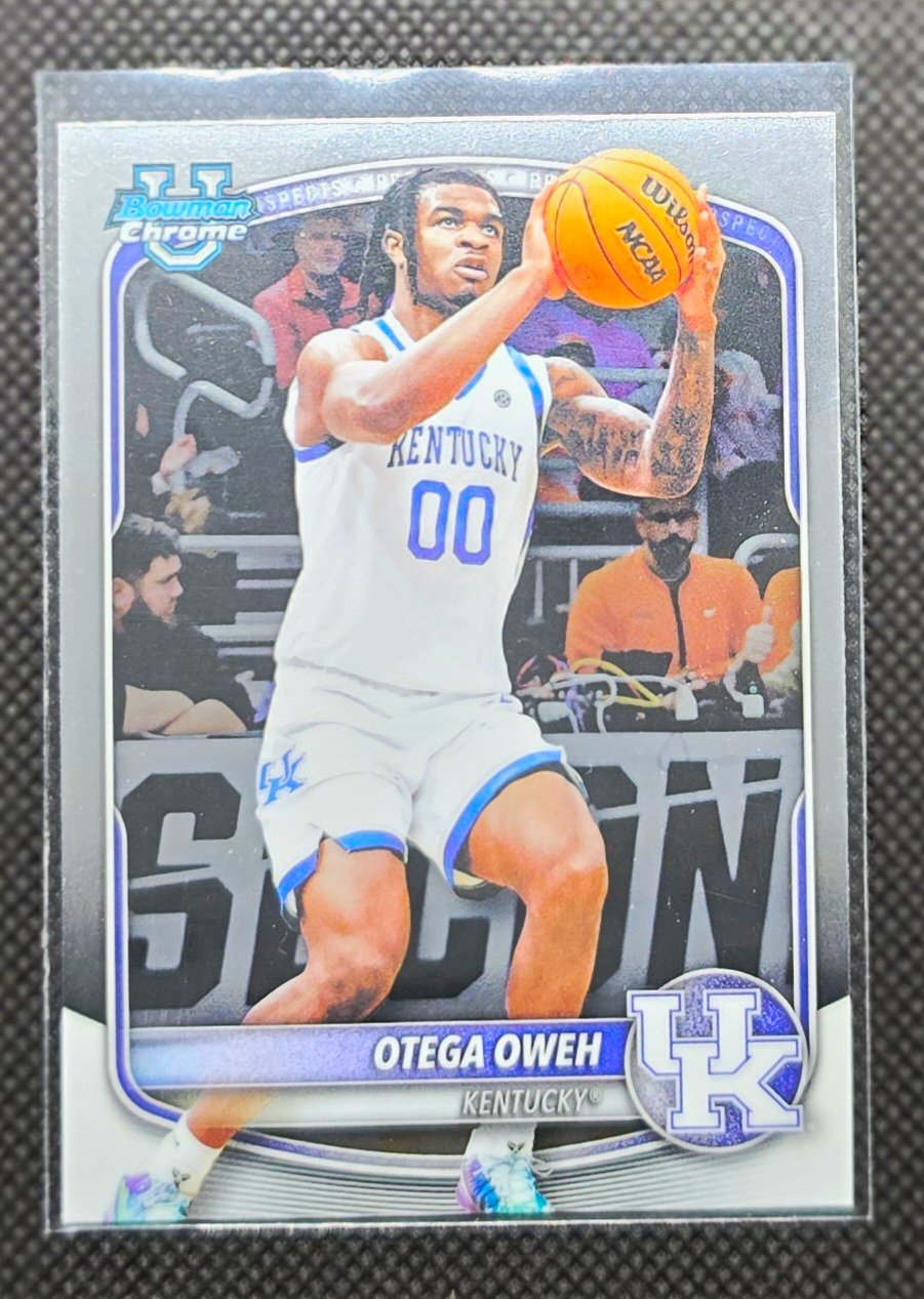 Bowman 2025-26 Univ Chrome Prospects Rookie Otega Oweh Kentucky #BCP-98
