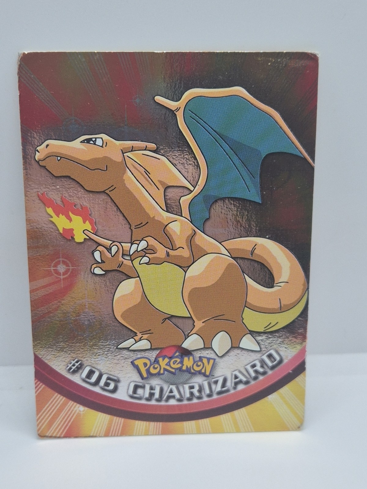 Charizard #06 - Topps Holo Foil - Pokemon - Blue Logo See Condition