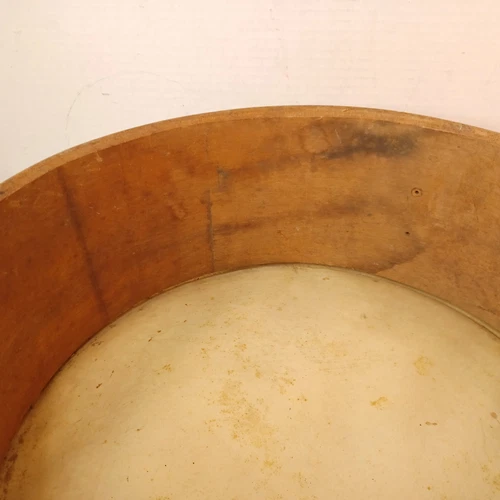 Vintage 13" Calfskin Snare Wood Drum Antique Unbranded - Picture 5 of 7