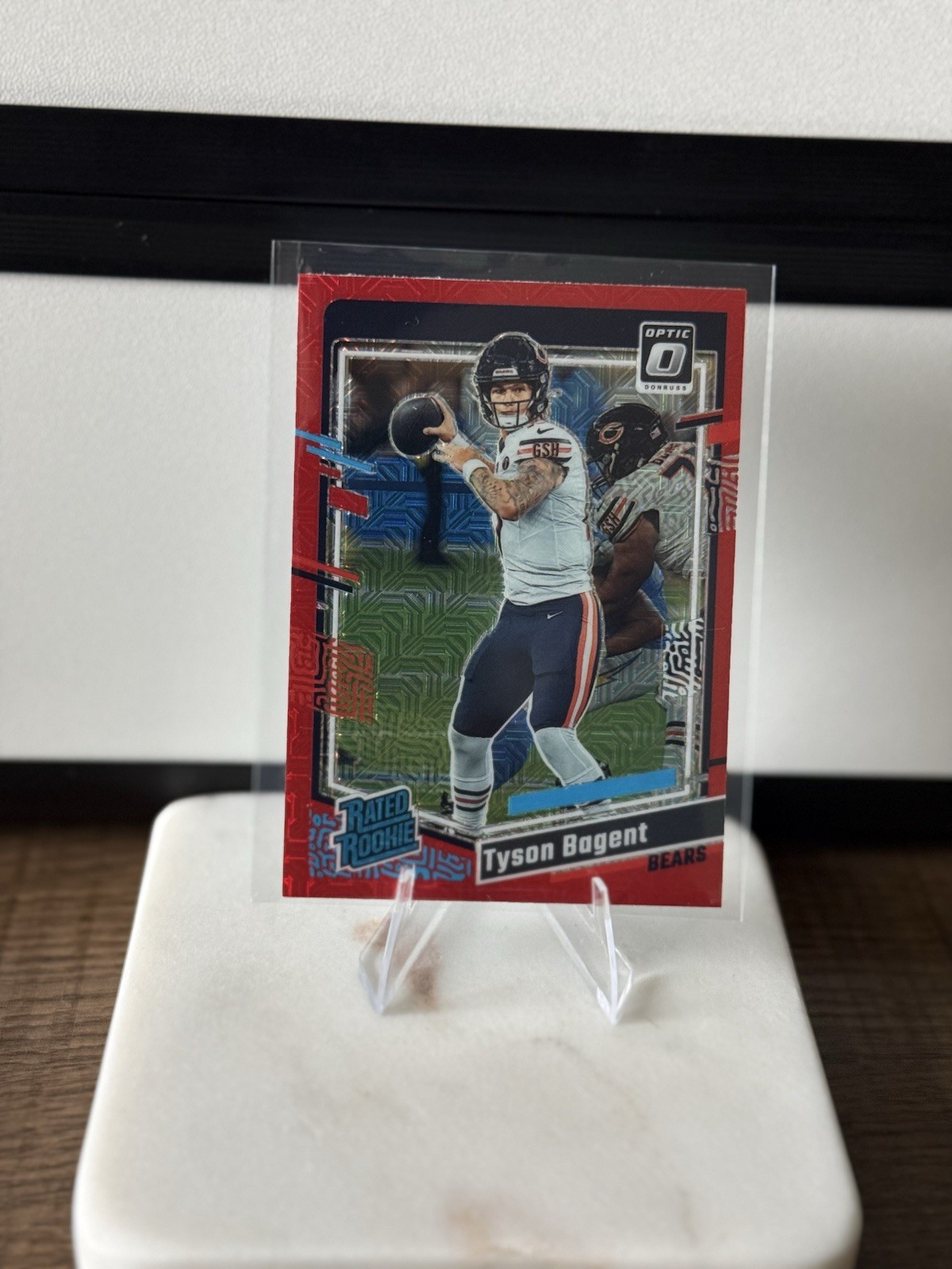2023 Panini Donruss Optic - Rated Rookie Tyson Bagent #216 Red Mojo Prizm (RC)