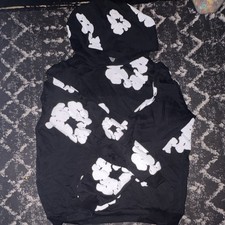 DENIM TEARS Mens Black/White Graphic Print Fl...