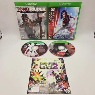 2 Xbox One Games - Tested Working - Tomb Raider ~ Mirror's Edge Catalyst
