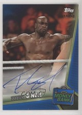 2019 Topps WWE Money in the Bank Auto Blue 44/50 Titus O'Neil #A-TO Auto 0c6