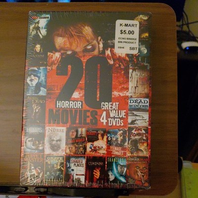 20-Movie Horror Collection- Slasher Gore - 4 Discs New Sealed - over 28 hours