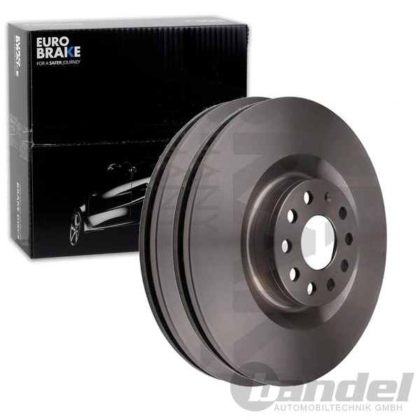2X Eurobrake Bremsscheiben 345Mm BelÜFtet Vorne Passend FÜR Audi A3 Seat Leon-image