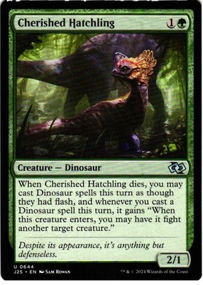 Cherished Hatchling 644 Uncommon Foundations Jumpstart Magic: The Gathering NM