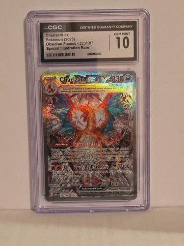 Obsidian Flames Charizard ex SIR 223/197 CGC 10 GEM MINT Pokémon Card