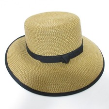 ERIC JAVITS Straw Hat, Natural Women USED