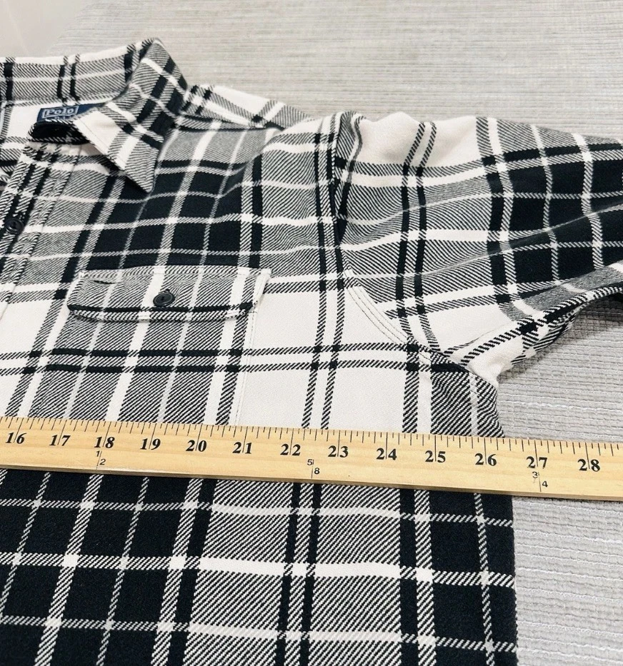 Polo Ralph Lauren Matlock Mens XL Heavyweight Flannel Work Shirt - product detail image 4