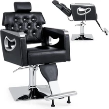 Hydraulic Barber Chair Reclining Hair Chair Salon Beauty Spa Shampoo Equipment