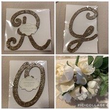 sold separately Pottery Barn silver glitter hanging letters O G R Details below 
