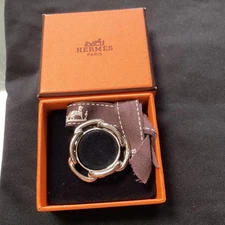 Hermes Scarf Ring Silver Chain Design Accessory Luxury Jewelry Genuine