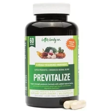 Better Body Co. Previtalize Super Prebiotic Enhanced Herbal Blend 60 Caps FS