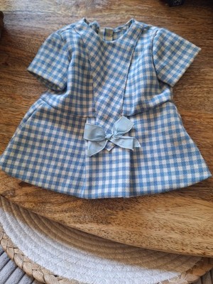 Altes Puppenkleid Bella ?oder anderes Spielzeug Spiel Kleidung Farbe Vichyblau