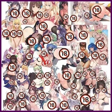 50pcs Waifu Hentai Anime Sexy Girls Cute Versatile Waterproof Stickers