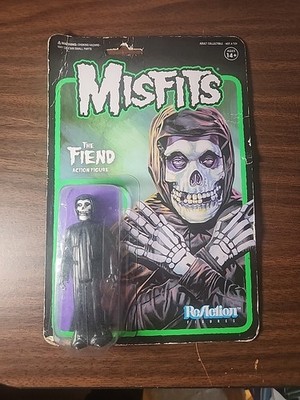 Super7 ReAction Misfits The Fiend Midnight Black 3.75  Action Figure New