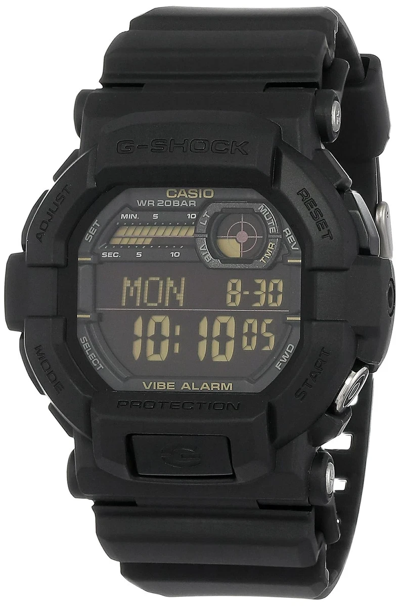 CASIO G-SHOCK GD-350-1B Hombre Negro Reloj Digital Vibración Alarma Modelo...