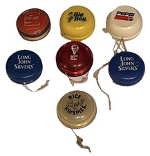 Vintage Lot 7 Coke/Pepsi/Big Boy/Long John Silver/KFC/Rice Krispies Yo-Yo  s