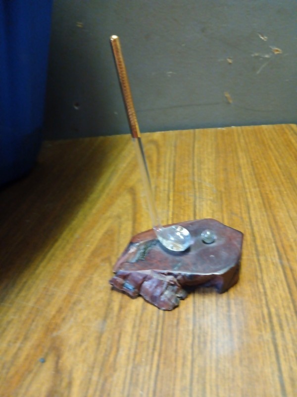 Miniature Crystal Golf Ball & Golf Club Desk/Shelf/Officer Decor