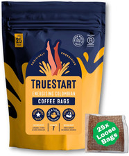 Truestart Coffee Bags, Smooth Energising Colombian Arabica – 25 Loose Bags Mycot