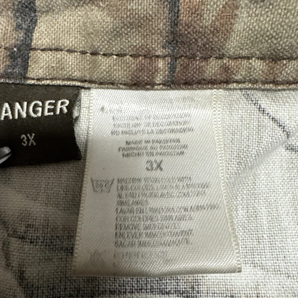 Camisa con botones Ranger 3XL camuflaje manga larga 100 % algodón caza exterior Foto 4 de 4