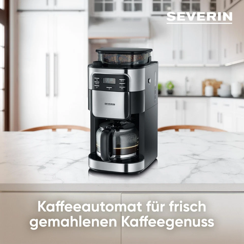 SEVERIN Kaffeemaschine mit Mahlwerk und Timer – Perfekter Kaffeegenuss - Bild 3 von 4