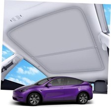 2026 Upgrade Sunshade Roof For Tesla No-Gap/Sag-Free Model Y 2020-2024 Beige