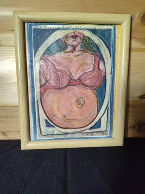 Vintage Abstract Figures Study Signed -  Feininger