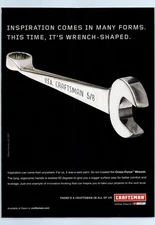 2007 Craftsman Cross Force Wrench Vintage Print Ad Mechanic Tools Wall Art
