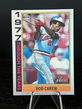 Rod Carew 1977 Through The Years 2025 Topps Heritage Baseball Card #TTY-2 Twins