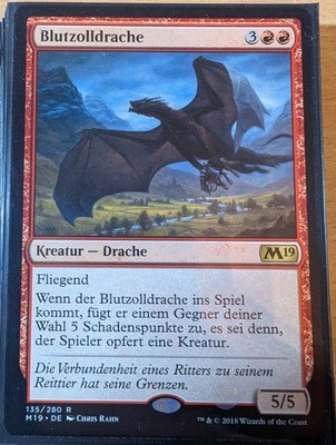 MTG | Blutzolldrache / Demanding Dragon | NM | DE | M19 135/280 | Core Set 2019 