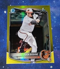 2025 Bowman Draft Baseball Caden Bodine yellow Refractor /75