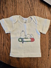 Vintage 1960s Genuine BABY SNOOPY Infant T-Shirt Peanuts DETERMINED PRODUCTIONS