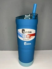 Bubba Envy S Blue Rubberized Grip Insulated  Tumbler w/Straw 24oz New With Tags