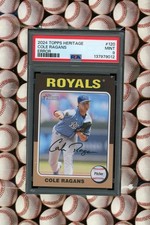 2024 TOPPS HERITAGE #120 COLE RAGANS ERROR VARIATION MINT PSA 9