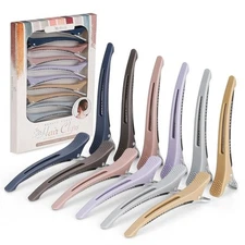 12pcs Duck Billed Hair Clips for Styling 1 Count (Pack of 12), 1.Gray 