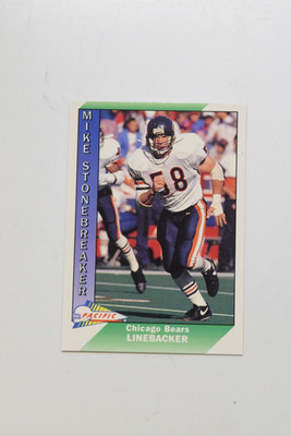 1991 PACIFIC PLUS SERIES II #565 MIKE STONEBREAKER RC. CHICAGO BEARS. NM
