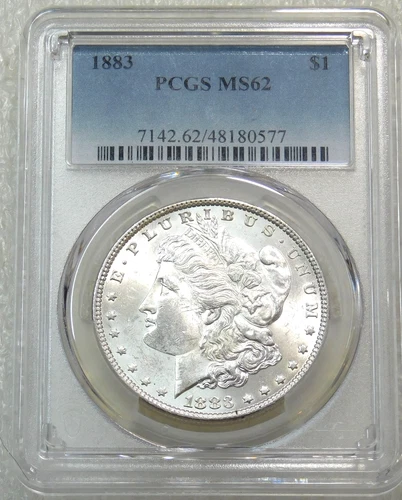 1883 P Morgan Silver Dollar PCGS MS62 Frosty White New Holder #Y13G